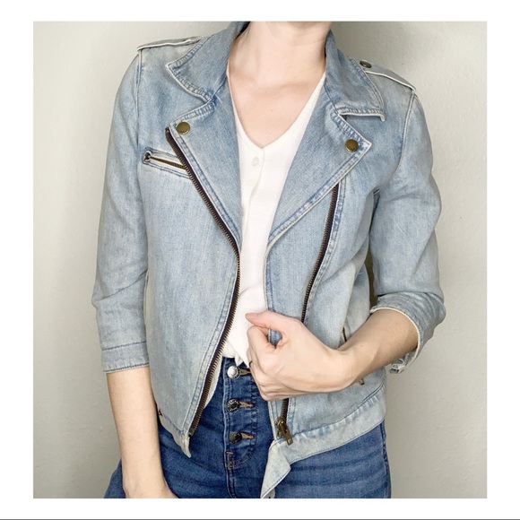 gap denim moto jacket